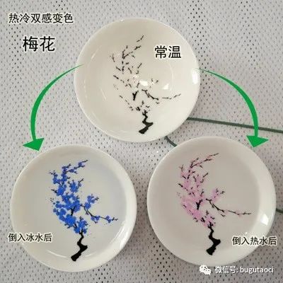 景德镇盛江陶瓷推出双感樱花变色杯——遇热水变红色，与冷水变蓝色