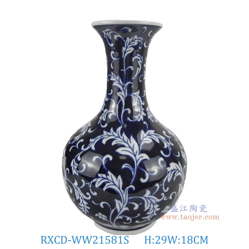 RXCD-WW21581S手工水藻纹花瓶小号高29直径18